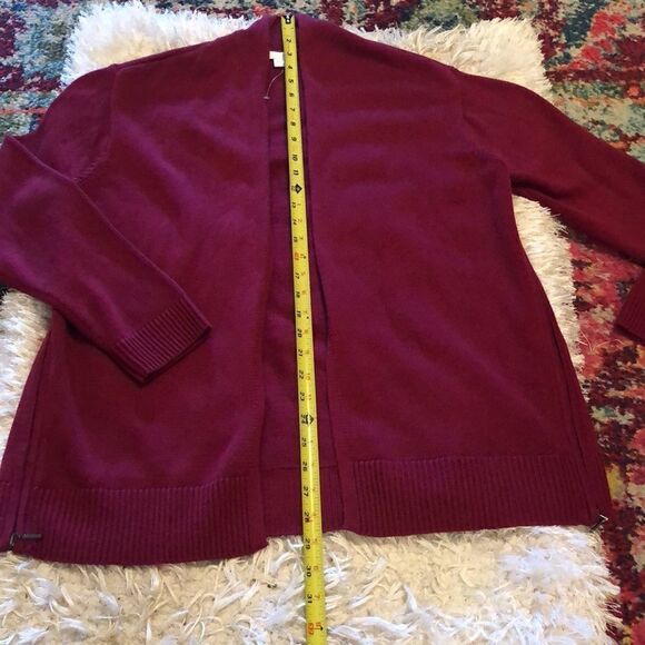NWOT J Jill maroon cardigan zipper sides L - Picture 8 of 16